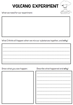 Preview of Volcano Science Experiment (Mixing Substances)