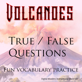 Volcano True/False activity/assessment