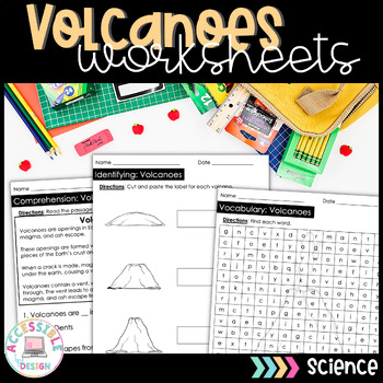 Preview of Volcano Unit Special Education Science 