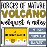 No Prep Volcano Webquest with Graphic Notes and Case Study