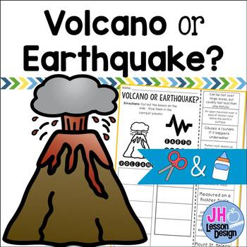 Preview of Volcano or Earthquake? Cut and Paste Sorting Activity