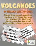 Volcanoes - 14 Research Question Cards