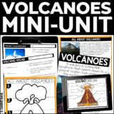 Volcano Activities with Nonfiction Passage, Worksheets & M