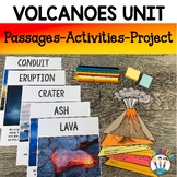 Types of Volcanoes Reading Passages Activities Worksheets 