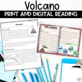 Volcano Worksheets for Reading Comprehension Natural Disasters