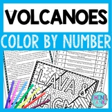 Volcanoes Color by Number, Reading Passage and Text Marking