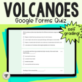 Volcanoes Comprehension Quiz