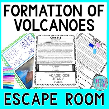 Preview of Volcanoes Escape Room - Reading Comprehension - Natural Disasters