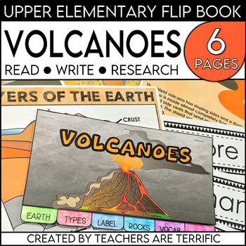 Volcanoes Flipper Book by Teachers Are Terrific | TpT
