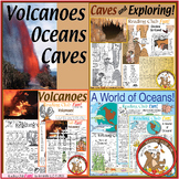 Volcanoes Oceans Caves 3 Puzzle Set Bundle - Exclusive Pho