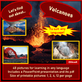 Volcanoes Picture cards Exploring Description Discussion