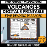 Volcanoes Reading Passages - Digital & Printable