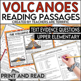 Volcanoes Reading Passages Print & Read