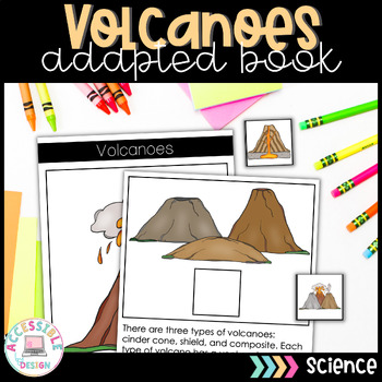Preview of Volcanoes | Science | Adapted Book | Special Education 