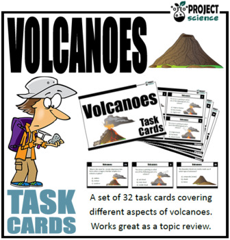 Preview of Volcanoes Task Cards