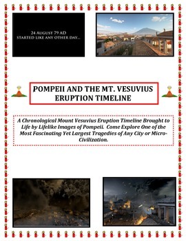 Preview of Volcanoes:  Timeline Sequence of the Demise of Pompeii  (See it in Pictures!)