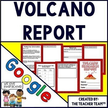 Preview of Volcanoes | Volcano Activity Report | Google Classroom | Google Slides