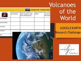 Volcanoes of the World - Google Earth research challenge