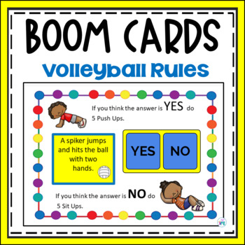 Preview of P.E. Volleyball Boom Cards