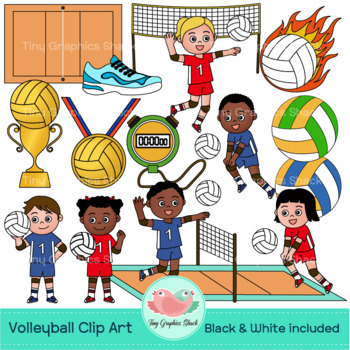 Preview of Volleyball Clip Art