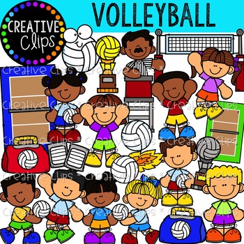 vic schools cup volleyball clipart