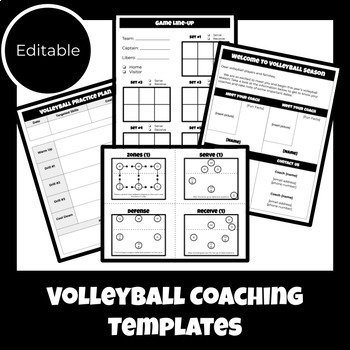 Preview of Volleyball Coaching Templates