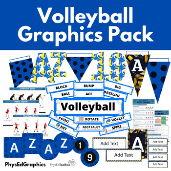 Preview of Volleyball Graphics Pack
