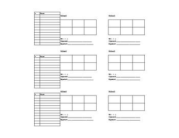 Preview of Volleyball line up cards