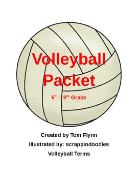 Preview of Volleyball Packet 5th - 8th Grade