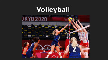 Preview of Volleyball Powerpoint/Kahoot and Guided Notes