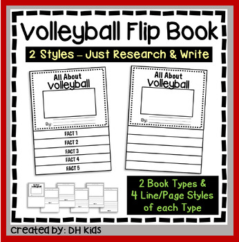Preview of Volleyball Report Book, Sports Research Writing Project, Physical Education