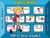 Volleyball- Top 10 Skill Visuals- Simple Large Print Design