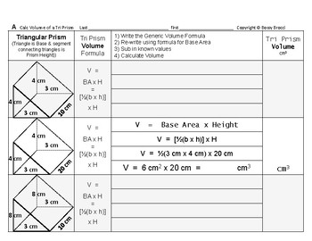 Preview of Volume 07: Triangular Prisms & How Change Base Area & Height Affects Vol + QUIZ