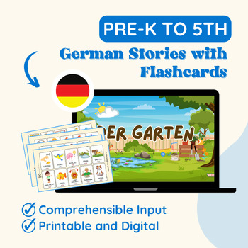 Preview of Volume 2: German Language Learning for Early Readers with Flashcards