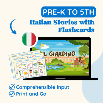 Preview of Volume 2: Italian Language Learning for Early Readers with Flashcards