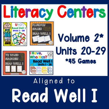Preview of Read Well 1 Aligned Activities | Bundle of Fluency and Literacy Centers | Vol 2