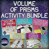 Volume of Rectangular and Triangular Prisms Activity Bundle