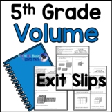 Volume 5th Grade Math Exit Slips