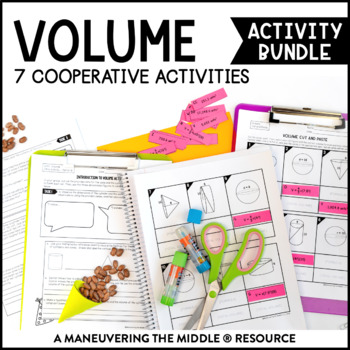 Preview of Volume Activity Bundle | Volume of Cylinders, Cones, and Spheres Activities