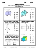 Volume And Surface Area Assessment