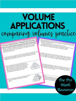 Preview of Volume Applications: Comparing Volumes