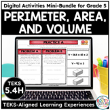 Volume, Area and Perimeter Digital Math Activities, Task C