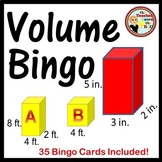 Volume Bingo w/ 35 Bingo Cards I Measurement Volume Activity