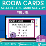 Volume Boom Cards | 5th Grade Math Review Test Prep Activity