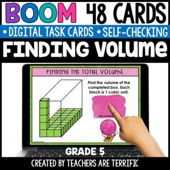Preview of Volume Boom Cards Grade 5 - Digital
