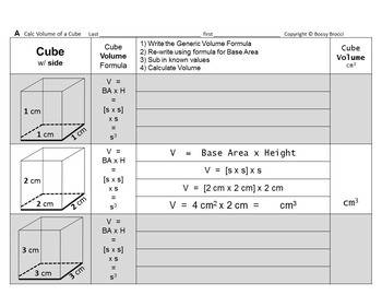 Preview of Volume Bundle E: Spheres Cylinders Cones Cubes Prisms Pyramids + Change Affects