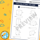 Volume Calculation Worksheets