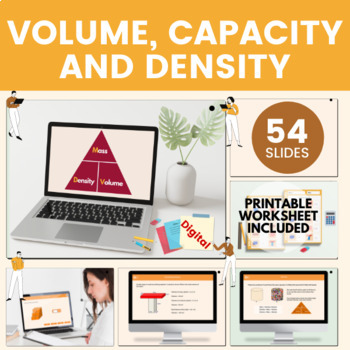 Preview of Calculating Volume Capacity and Density Digital Lesson | 6th Grade CCSS.6.G.A.2