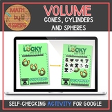 Volume Cones, Cylinders and Spheres Digital Self-Checking 