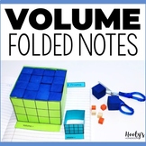 Volume of Rectangular Prisms Foldable Notes for Interactiv